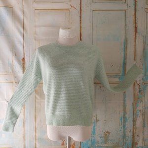 NWT Vero Moda soft textured crew neck long sleeve sweater/size s/minty green
